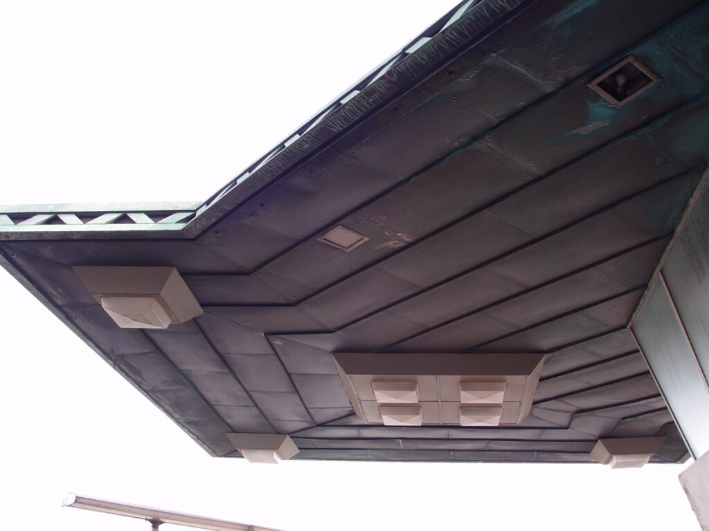 service station lights and canopy