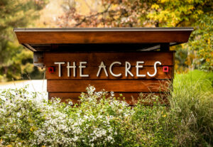 The Acres sign